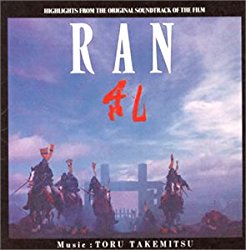 The music for the movie Ran by Toru Takemitsu.