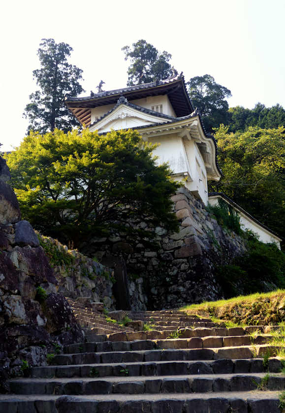 A reconstructed turret (yagura) at Izushi Castle.