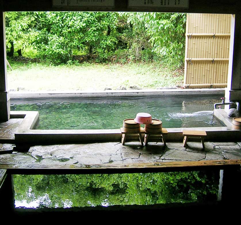 Public onsen bath in Yufuin, Oita Prefecture, Kyushu.