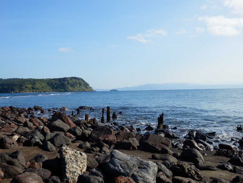 View over Kinko Bay from Ibusuki, Kagoshima Prefecture.