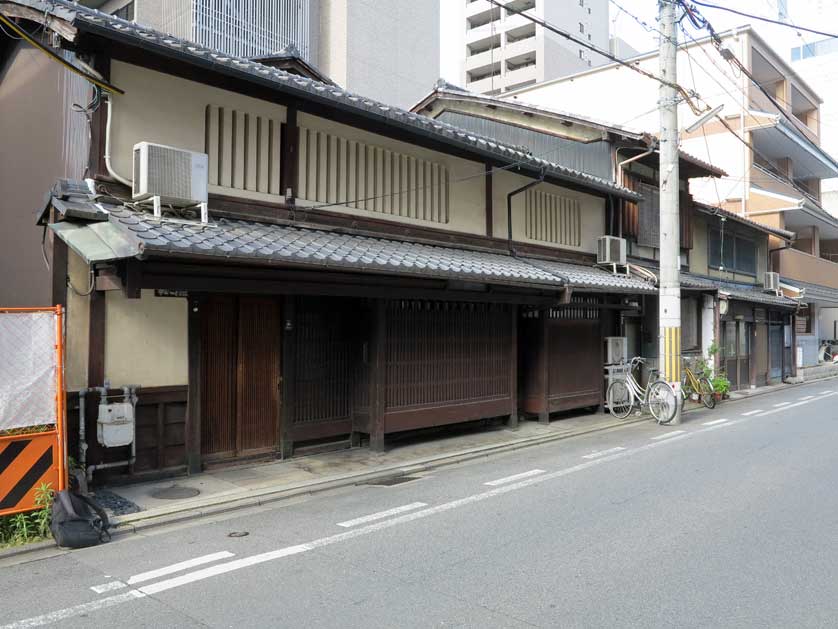 Kyoto machiya in downtown Kyoto.