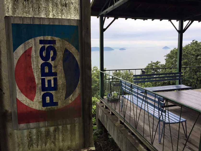 Refreshments at the oni's lair, Megijima, Japan.