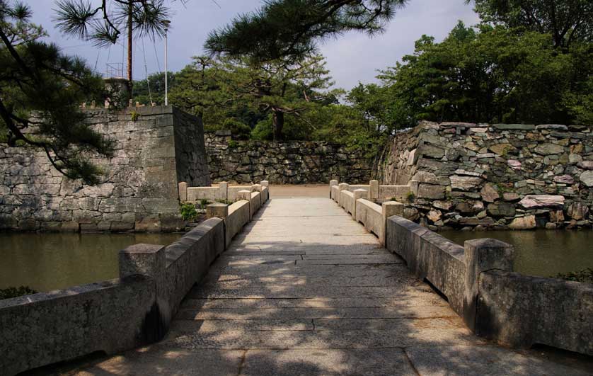 Entrance to Tokushima Castle, Tokushima, Shikoku, Japan.