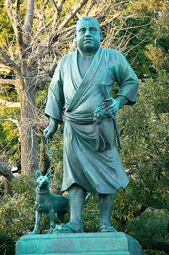 Saigo Takamori Statue, Ueno Park, Tokyo, Japan.