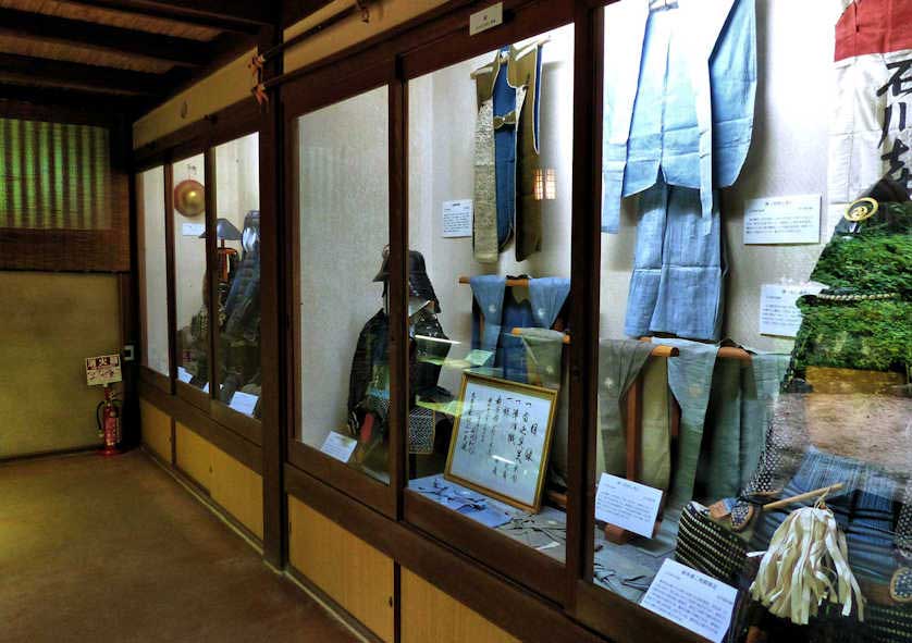 Exhibition of samurai artifacts at the Orii samurai Residence in Takahashi.