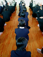 Japanese junior high school students.