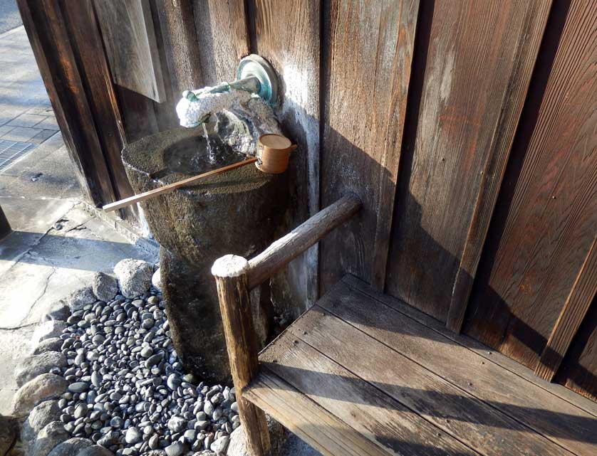 Hot spring water drinking fountain, Tendo Onsen.