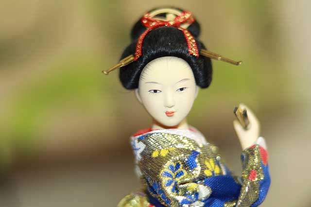 Ceramic doll (ningyo) From Kyoto.