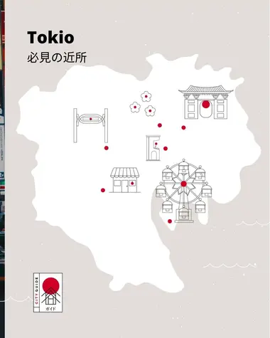 Karte Sehenswertes in Tokio