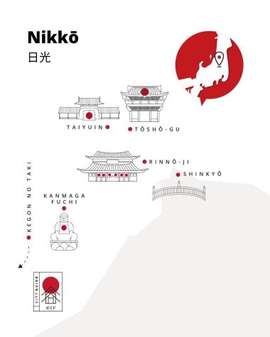 Mapa Nikkō