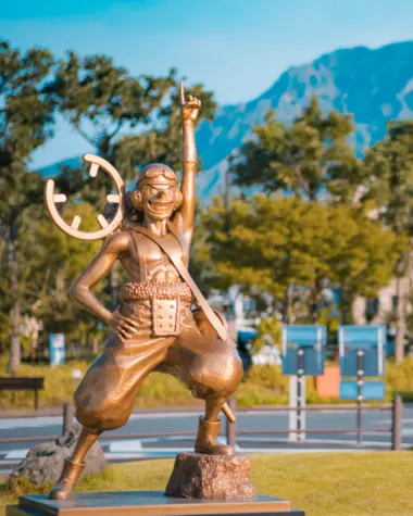 Statue de Usopp à Aso