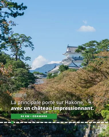 Odawara, principale porte sur Hakone, avec un château impressionnant