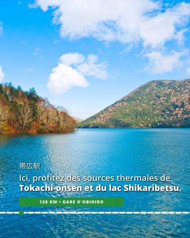 À Obihiro, profitez des sources thermales de Tokachi-onsen et du lac Shikaribetsu