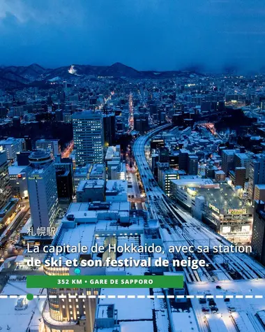 Sapporo, la capitale de Hokkaido, avec sa station de ski et son festival de neige