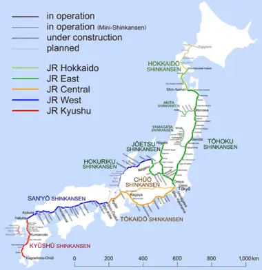 Shinkansen Map