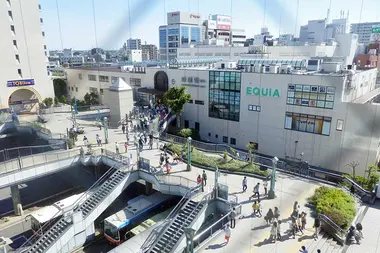 East side of Kawagoe Station, Saitama Prefecture