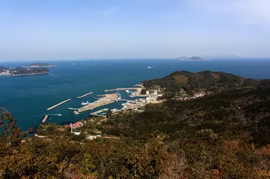 suga island port view from mount o toba mie prefecture ise