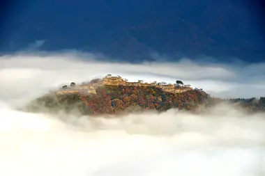 Takeda castle ruins in the sky