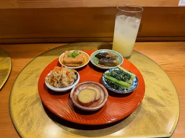 Appetizers at Nijiya Vegan Izakaya