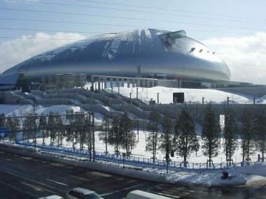Le Sapporo Dome à Sapporo, Hokkaido