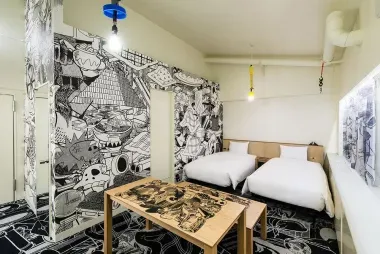 La chambre conçue par Kaneuji Teppei.
