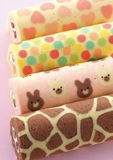Cute roll cakes
