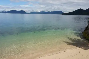 Une plage d'Okunoshima