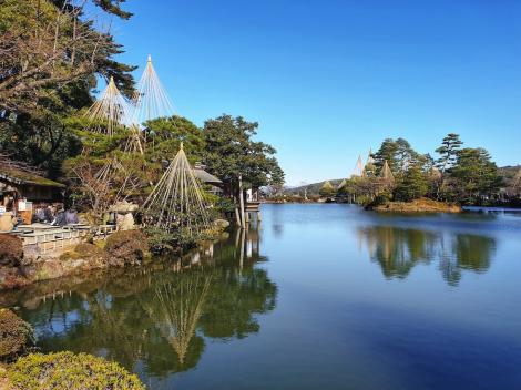Un incontournable à visiter à Kanazawa : le jardin Kenroku-en, l'un des trois plus beau du Japon