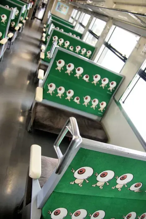 Kitaro Train Carriage Interior, Sakai Line, Tottori Prefecture