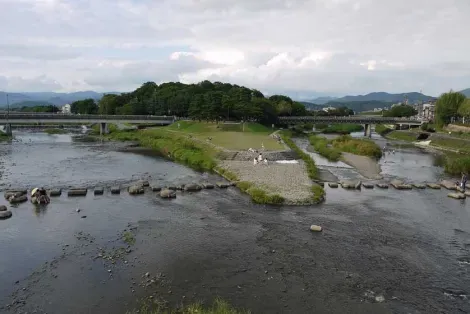 Kamo and Takano Rivers, Demachiyanagi, Kyoto, Japan