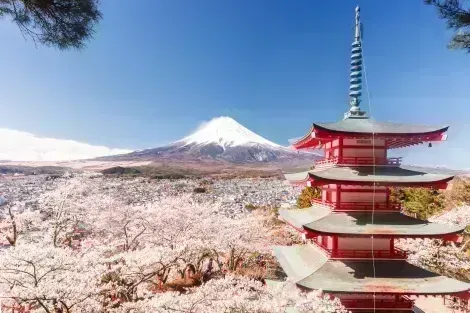 Chureito Pagoda, one of the best photo spots on Mount Fuji