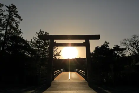 Torii gate at Ise-Jingu