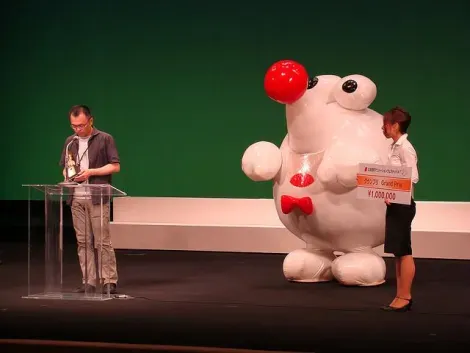 Premiación durante el Festival Internacional de animación.