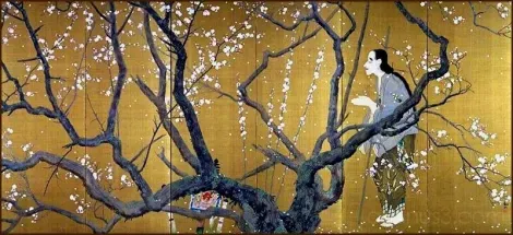 "Yoroboshi" (détail, 1915), célèbre toile du peintre japonais Kanzan Shimomura.
