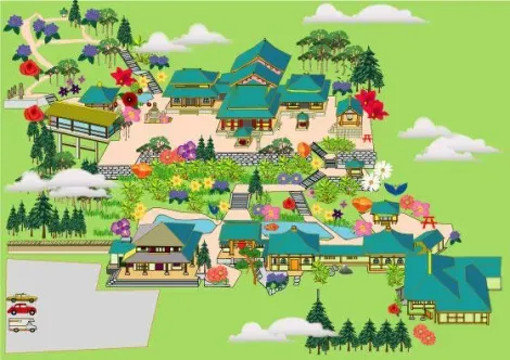 Map Hasedera temple