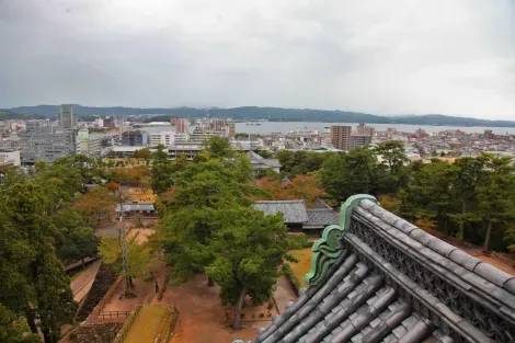 La vue depuis le Matsue-jô