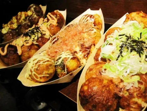 Quelques barquettes de takoyaki