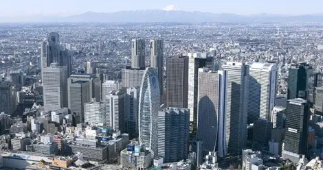 El paisaje urbano de Shinjuku.