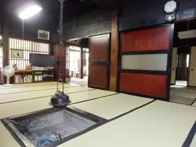 L'intérieur d'un minshuku au Japon