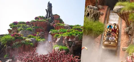 L'attraction Splash Mountain à Tokyo Disneyland