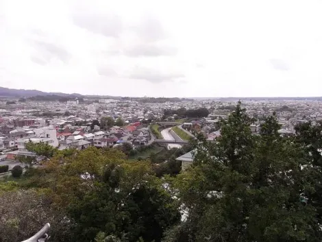 La vue depuis le château de Kakegawa