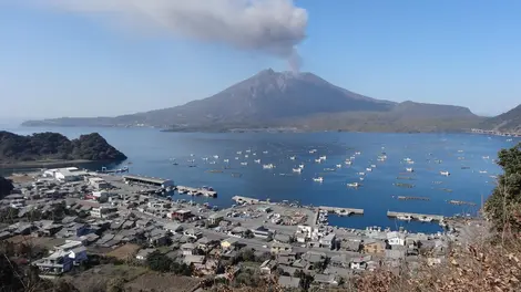 La bahía de Kagoshima.