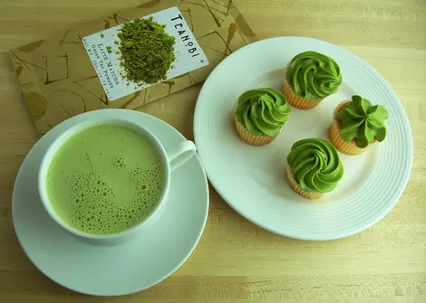 Matcha Latte et muffins au matcha, miam !