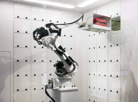 Le bras robotique garde vos bagages en toute sécurité