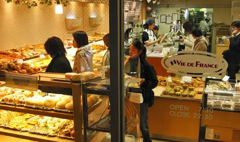 La boulangerie Vie de France à Kyoto.