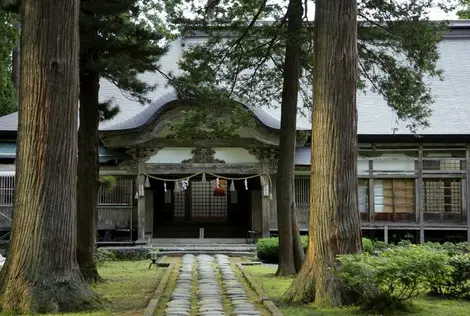 L'entrée du shokubô Saikan, au mont Haguro