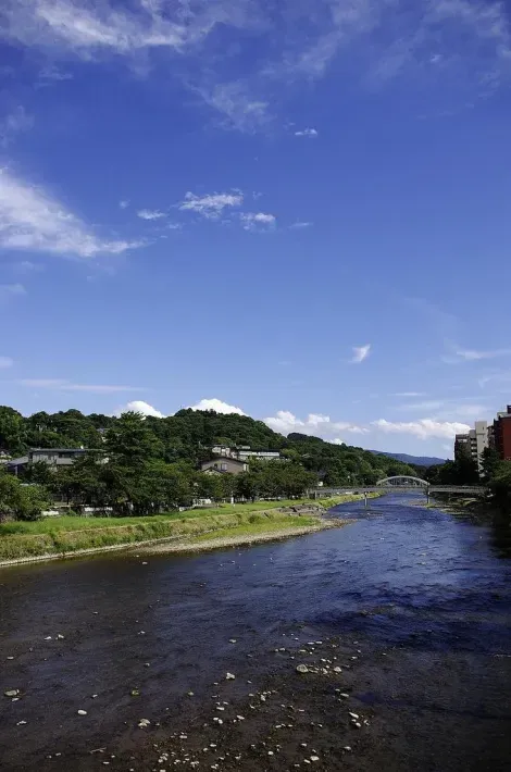 La rivière Asanogawa, à Kanazawa