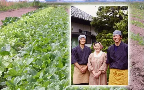 La famille Onodera, propriétaires de l'auberge Naa à Tsuruoka