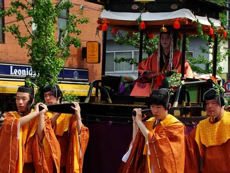 Parade du Aoi matsuri à Kyoto au mois de mai