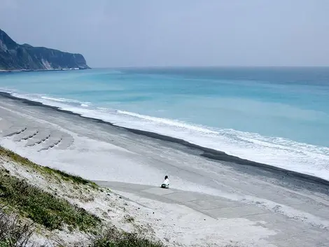 La playa Habushi en la isla Nii-jima (prefectura de Tokyo).